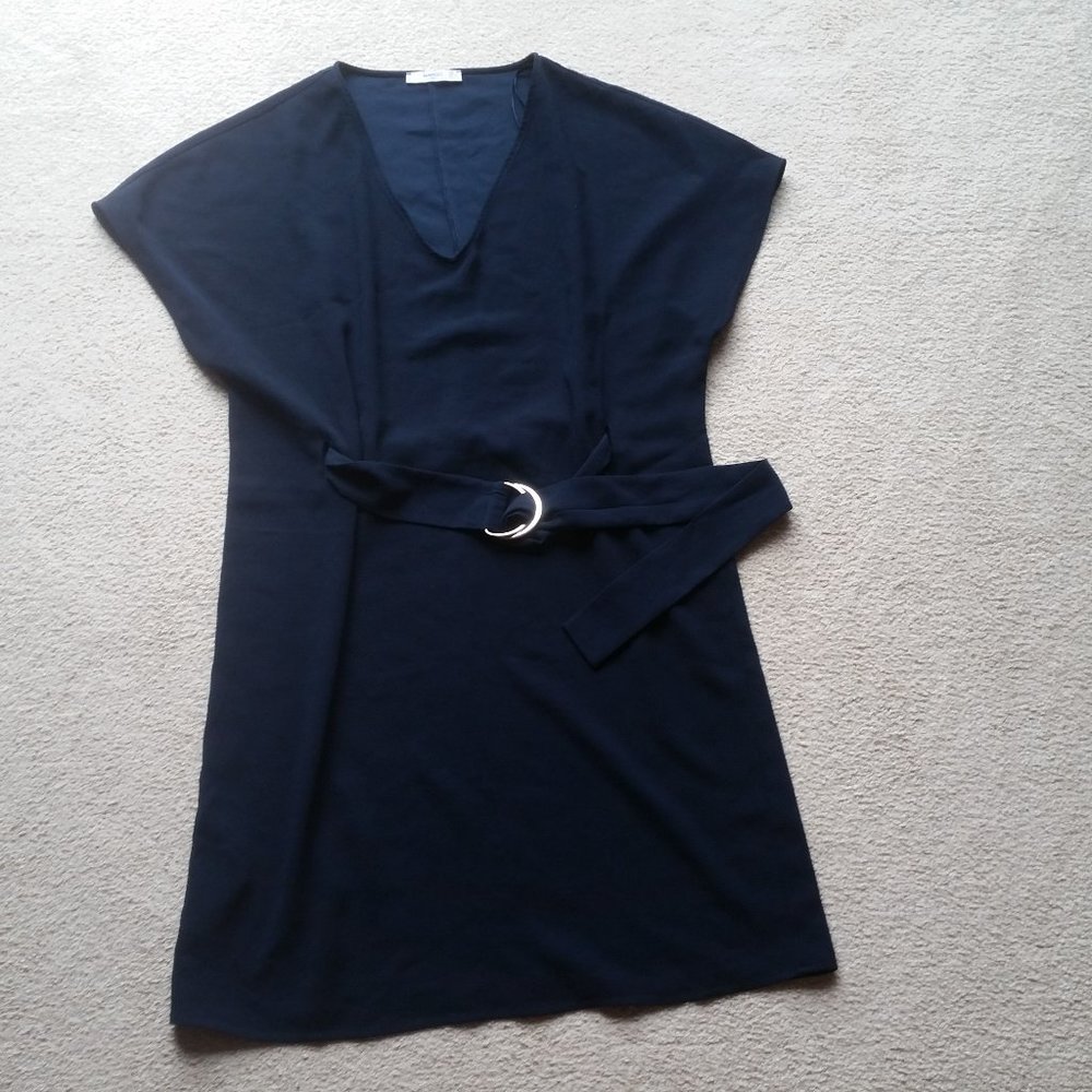 Mango navy blue dress size medium